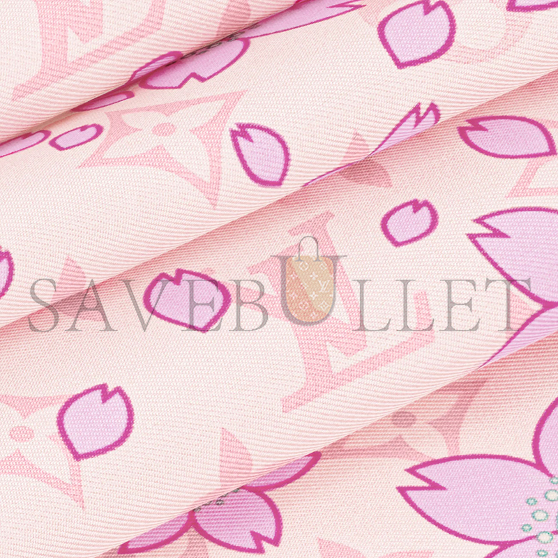 LOUIS VUITTON SCARF MURAKAMI LV X TM MONOGRAM CHERRY BLOSSOM SQUARE 70 M94964 (67*67cm)